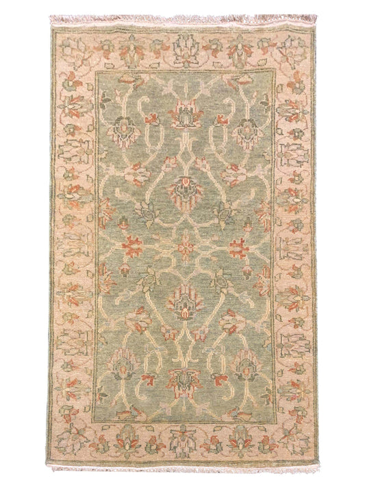 Artisan Julie S-15 Lt.Green Traditional Knotted Rug