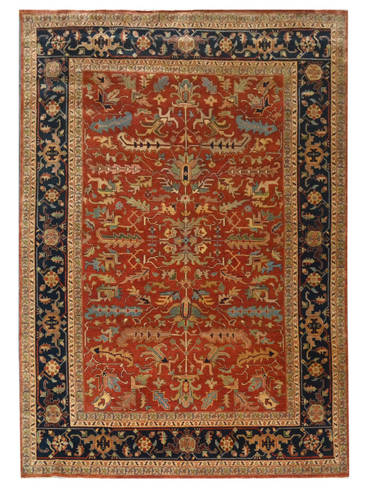 Super Helena SP-1020 Rust Traditional Knotted Rug