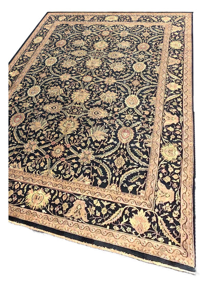 Artisan Michelle Black Traditional Knotted Rug - Rugs - Artisan - Atlanta Designer Rugs