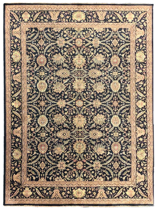 Artisan Michelle Black Traditional Knotted Rug - Rugs - Artisan - Atlanta Designer Rugs