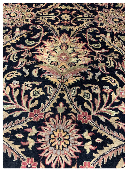 Artisan Michelle Black Gold Traditional Knotted Rug - Rugs - Artisan - Atlanta Designer Rugs
