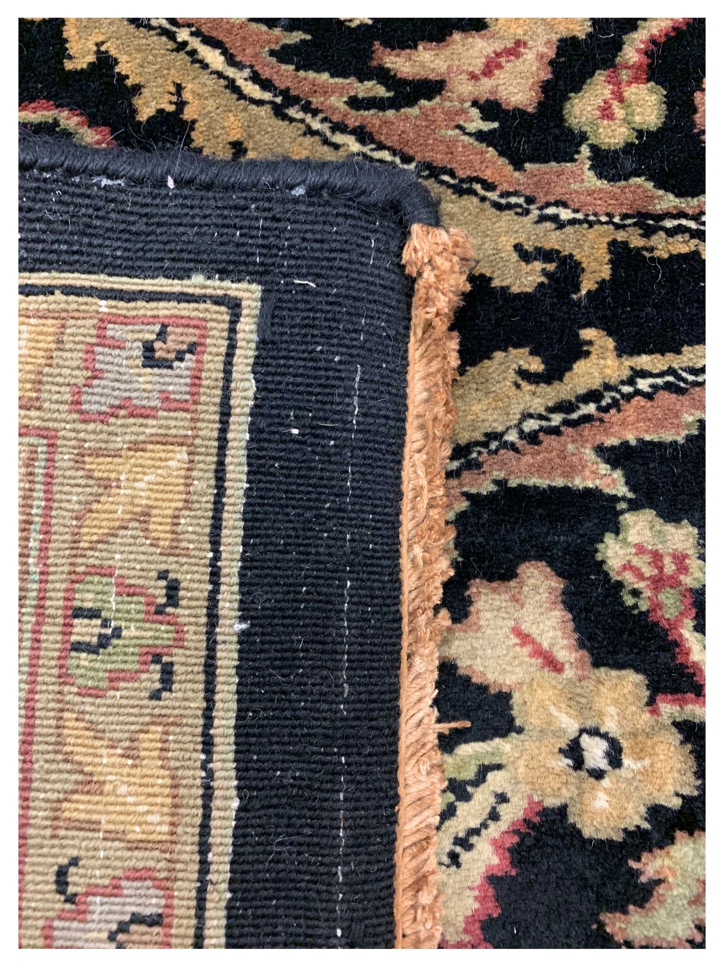 Artisan Michelle  Black Gold Traditional Knotted Rug