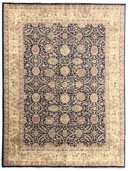 Artisan Michelle Black Gold Traditional Knotted Rug - Rugs - Artisan - Atlanta Designer Rugs