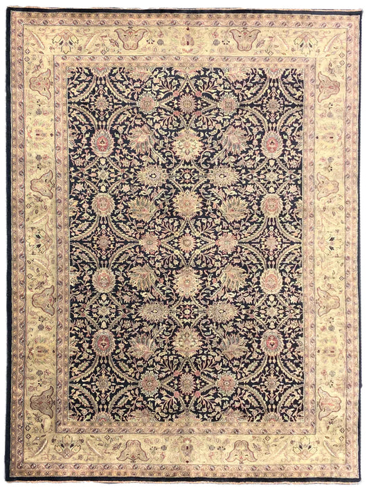 Artisan Michelle Black Gold Traditional Knotted Rug - Rugs - Artisan - Atlanta Designer Rugs