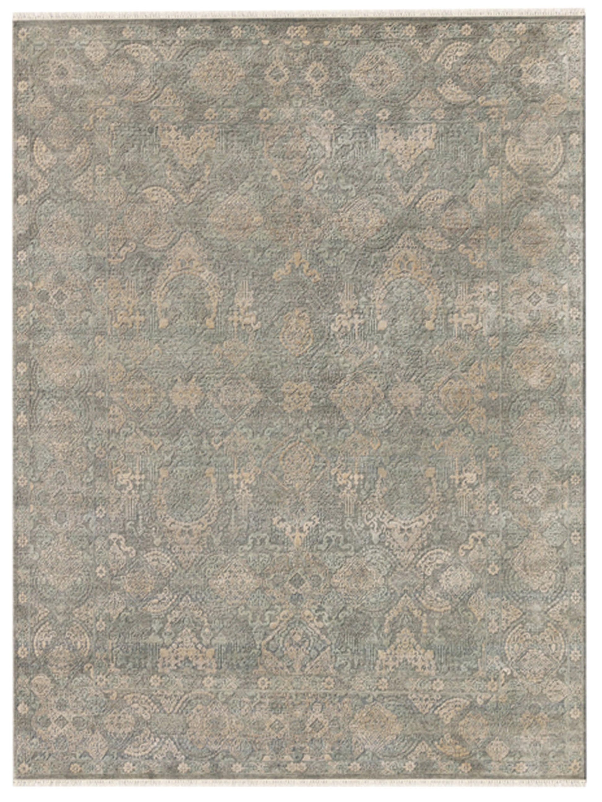 Limited Shoreham SHO-155 Forest Gray Transitional Knotted Rug