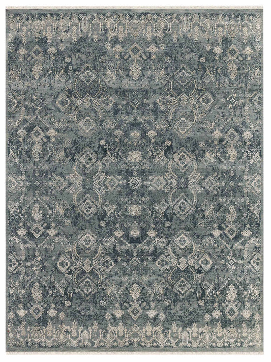 Limited Shoreham SHO-156 Sea Blue Transitional Knotted Rug