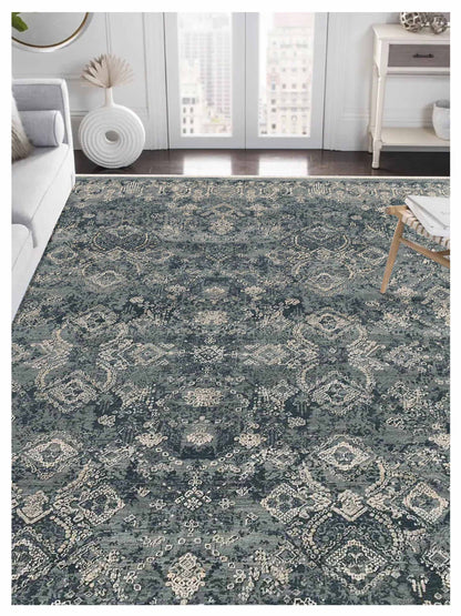 Limited Shoreham SHO-156 Sea Blue Transitional Knotted Rug