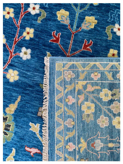 Artisan Cameron  Blue  Traditional Knotted Rug