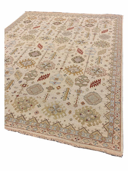 Artisan Sandra Ivory Beige Traditional Knotted Rug - Rugs - Artisan - Atlanta Designer Rugs