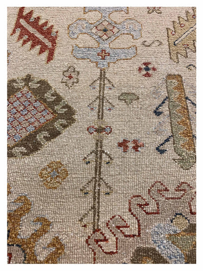 Artisan Sandra Ivory Beige Traditional Knotted Rug - Rugs - Artisan - Atlanta Designer Rugs