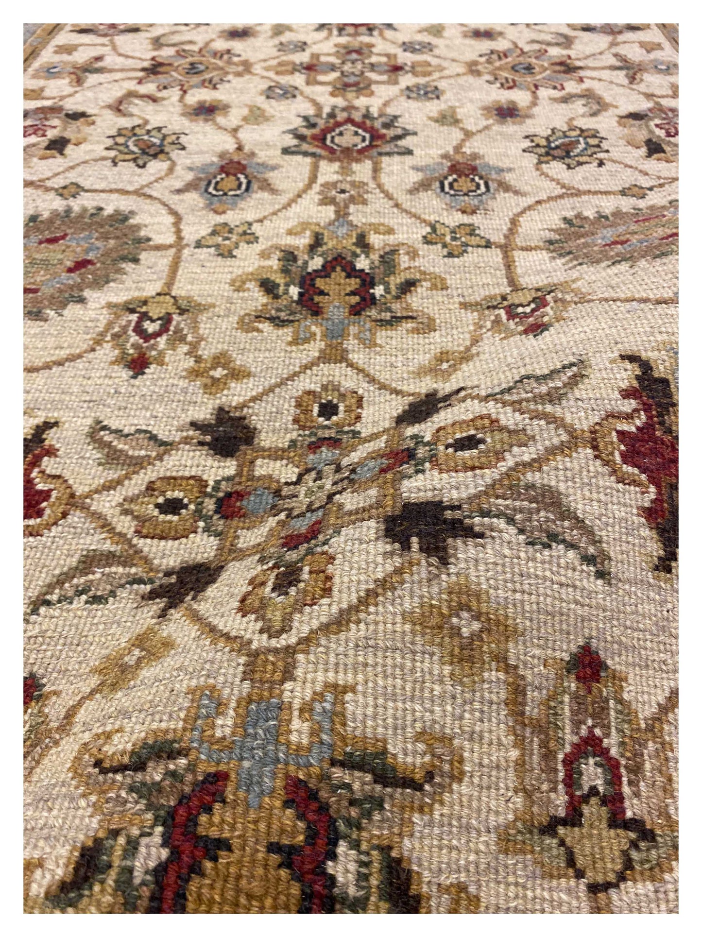 Artisan Sandra Ivory Lt.Blue Traditional Knotted Rug - Rugs - Artisan - Atlanta Designer Rugs