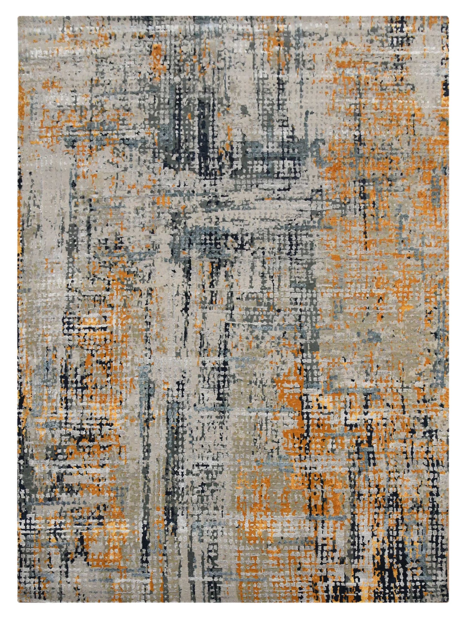 Limited SUNBURY SB - 109 FIERY ORANGE Transitional Knotted Rug - Rugs - Limited - Atlanta Designer Rugs