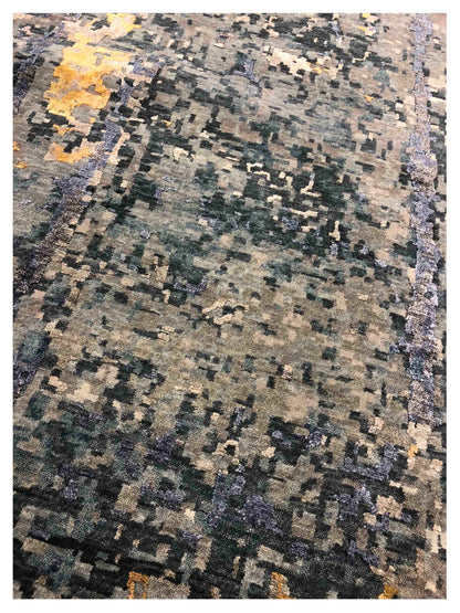 Artisan Mary Blue Contemporary Knotted Rug - Rugs - Artisan - Atlanta Designer Rugs