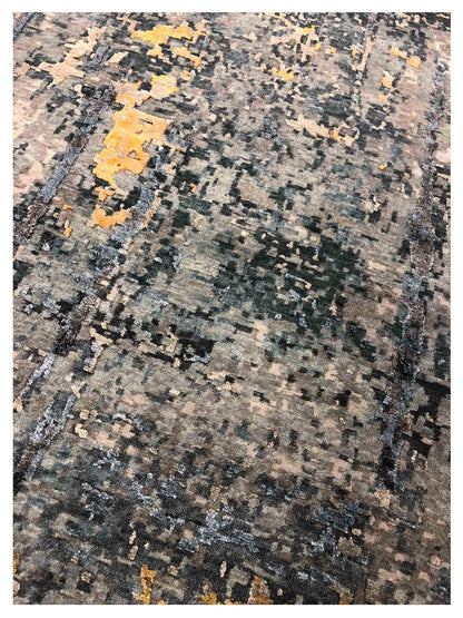 Artisan Mary Blue Contemporary Knotted Rug - Rugs - Artisan - Atlanta Designer Rugs