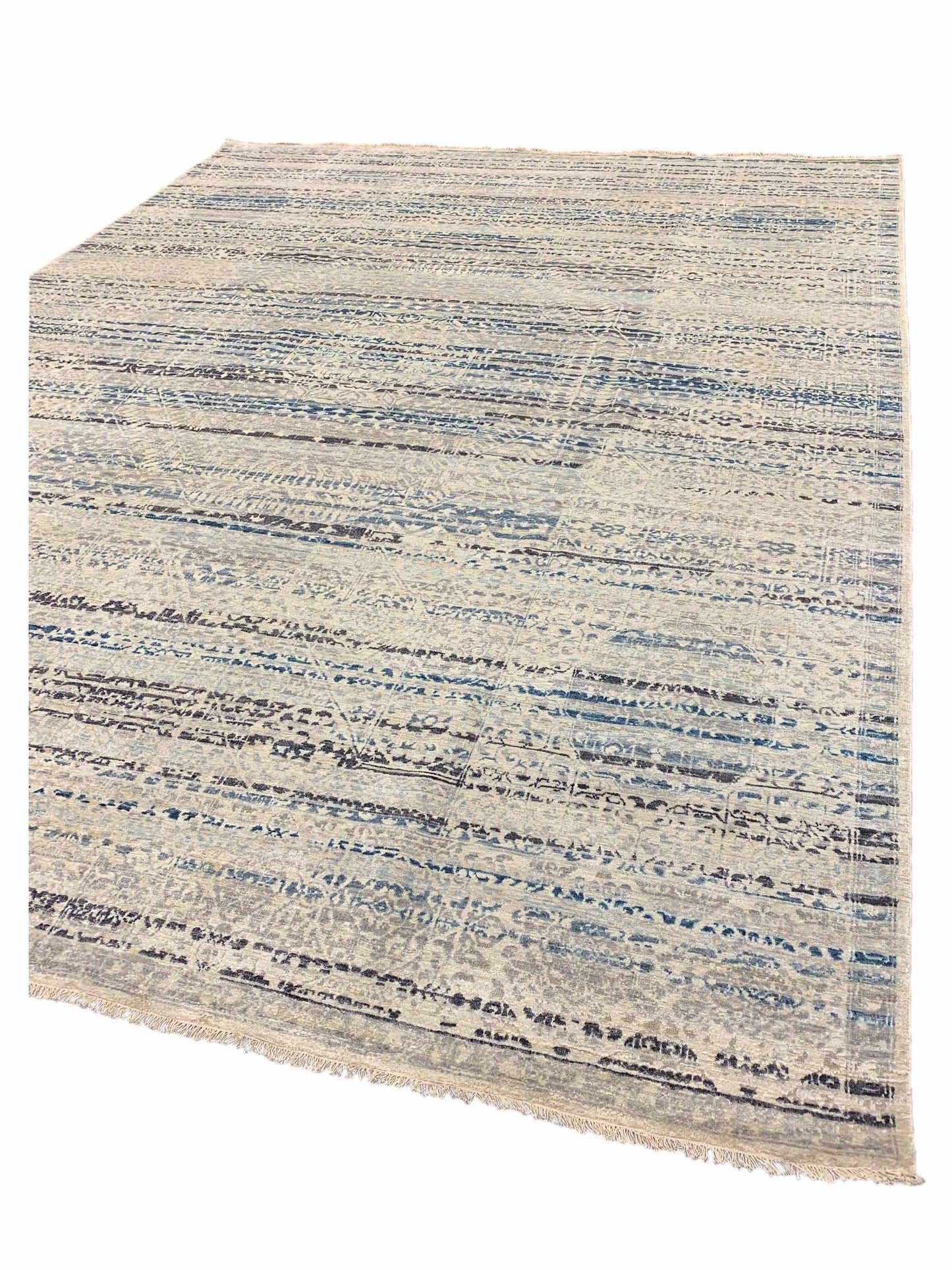 Artisan Vivica  Ivory Lt.Blue Transitional Knotted Rug