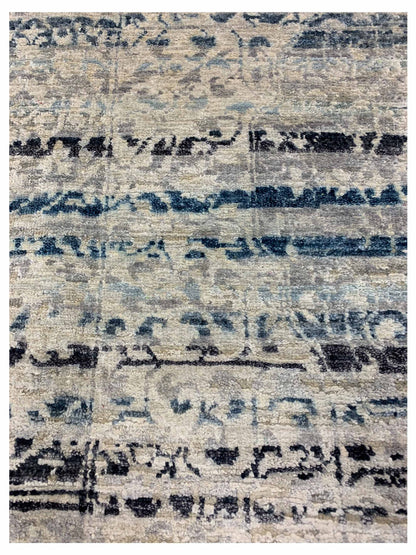 Artisan Vivica  Ivory Lt.Blue Transitional Knotted Rug