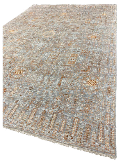 Artisan Vivica Multi Taupe Transitional Knotted Rug - Rugs - Artisan - Atlanta Designer Rugs