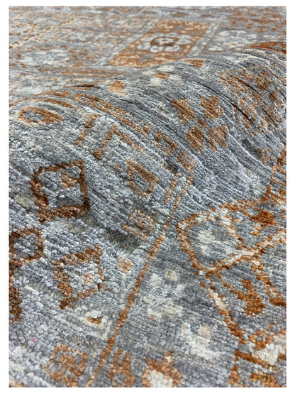 Artisan Vivica Multi Taupe Transitional Knotted Rug - Rugs - Artisan - Atlanta Designer Rugs