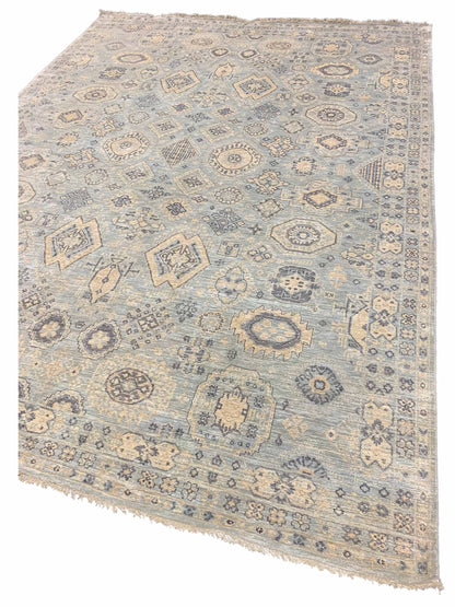 Artisan Vivica Lt.Silver Lt.Blue Transitional Knotted Rug - Rugs - Artisan - Atlanta Designer Rugs
