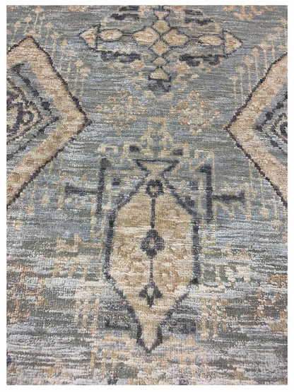 Artisan Vivica Lt.Silver Lt.Blue Transitional Knotted Rug - Rugs - Artisan - Atlanta Designer Rugs