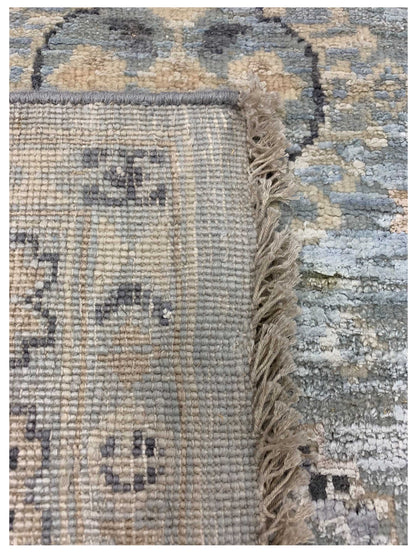 Artisan Vivica Lt.Silver Lt.Blue Transitional Knotted Rug - Rugs - Artisan - Atlanta Designer Rugs