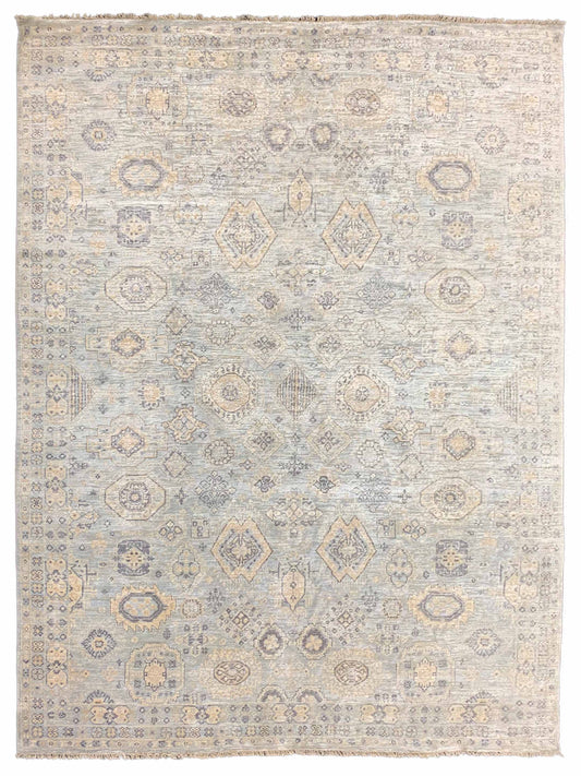 Artisan Vivica Lt.Silver Lt.Blue Transitional Knotted Rug - Rugs - Artisan - Atlanta Designer Rugs