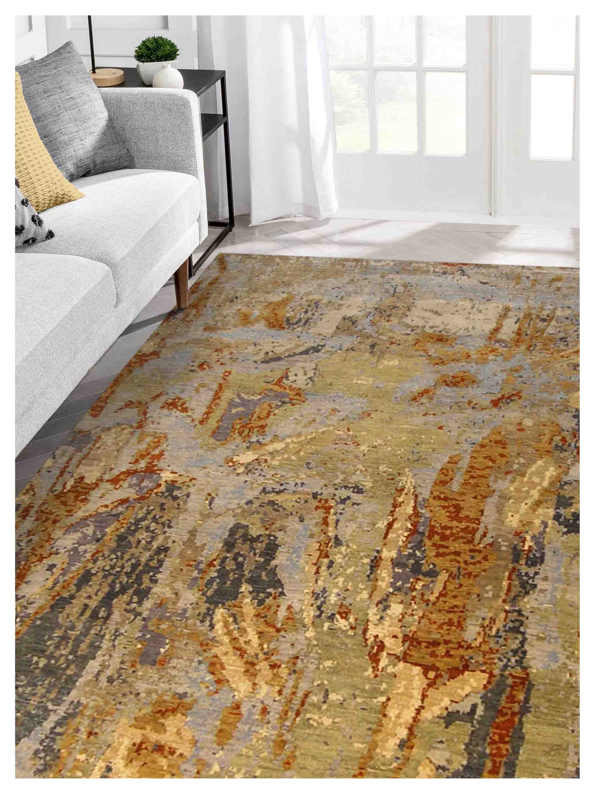 Transitional Rug Patterns Handmade Abstract Transitional Wool Rug – Atlanta Designer Rugs