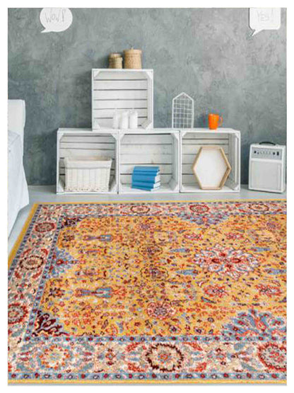 Limited Leighton LO - 555 Gold Ivory Traditional Machinemade Rug - Rugs - Limited - Atlanta Designer Rugs