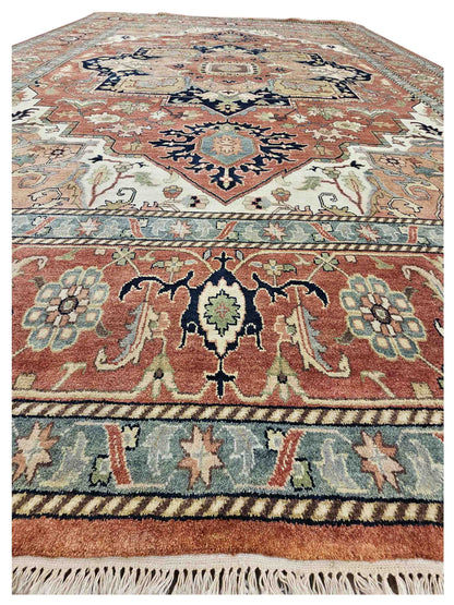 Artisan Helena  Rust Rust Traditional Knotted Rug