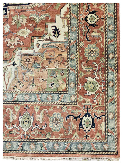 Artisan Helena  Rust Rust Traditional Knotted Rug