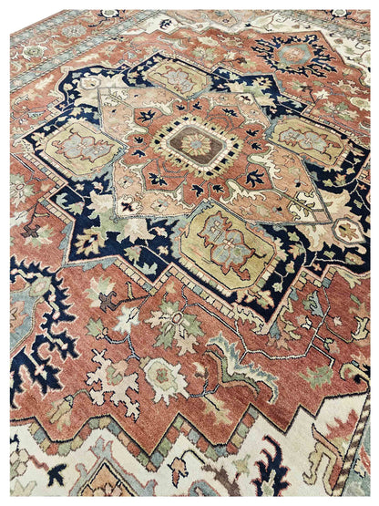 Artisan Helena  Rust Rust Traditional Knotted Rug