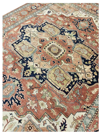 Artisan Helena  Rust Rust Traditional Knotted Rug