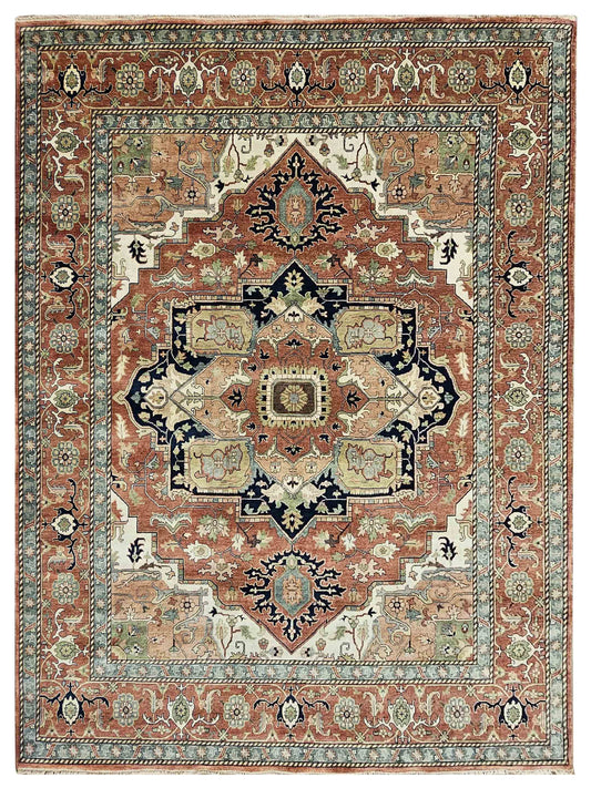 Super Helena SP-1003 Rust Traditional Knotted Rug