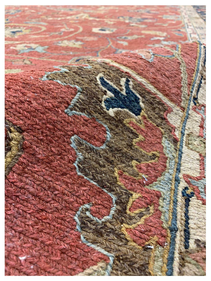 Artisan Sandra Rust Navy Traditional Knotted Rug - Rugs - Artisan - Atlanta Designer Rugs