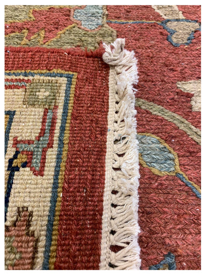 Artisan Sandra Rust Navy Traditional Knotted Rug - Rugs - Artisan - Atlanta Designer Rugs