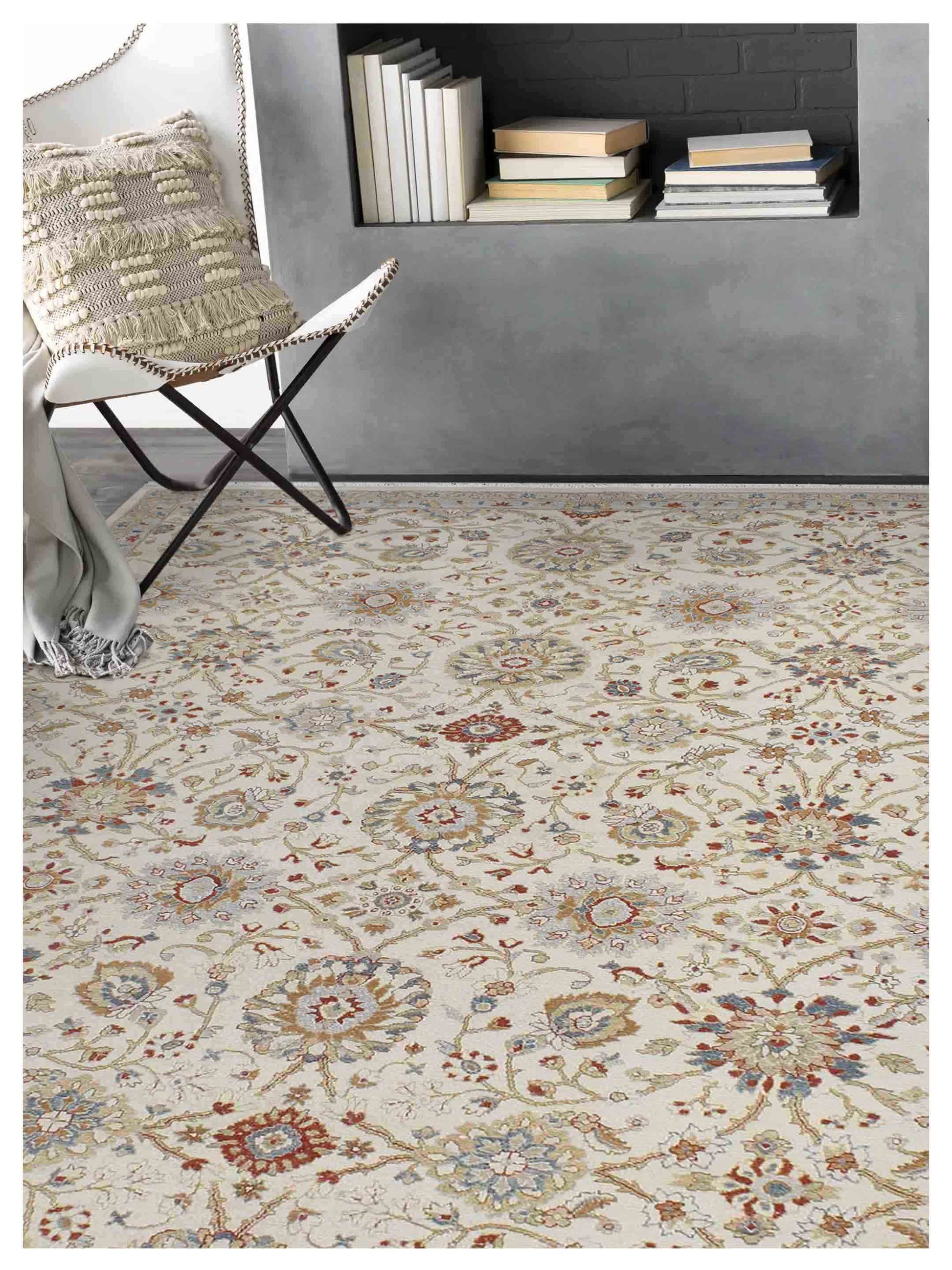 Artisan Sandra Beige Traditional Knotted Rug - Rugs - Artisan - Atlanta Designer Rugs