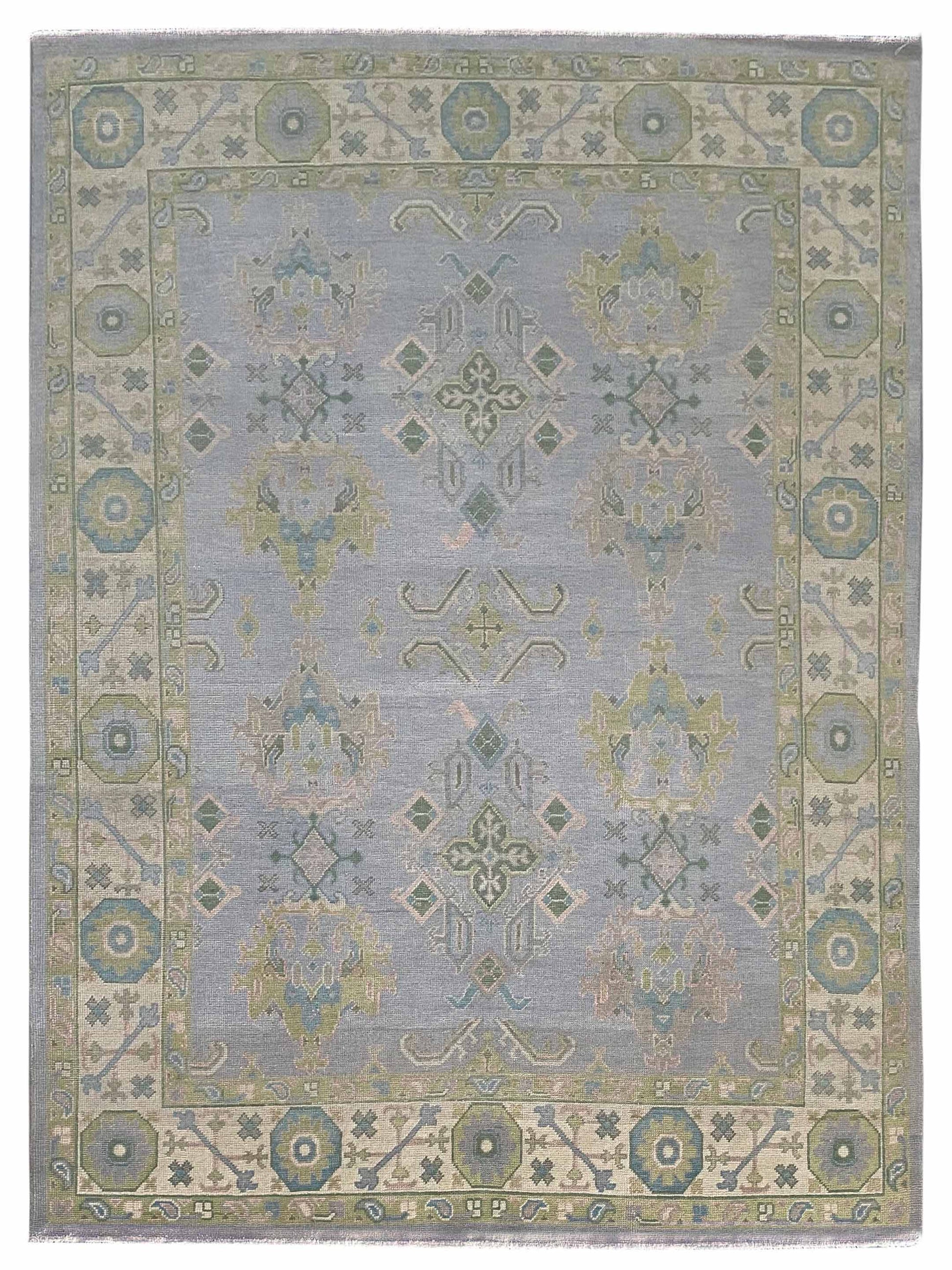 Artisan Blossom-2 S-105 Sage Traditional Knotted Rug