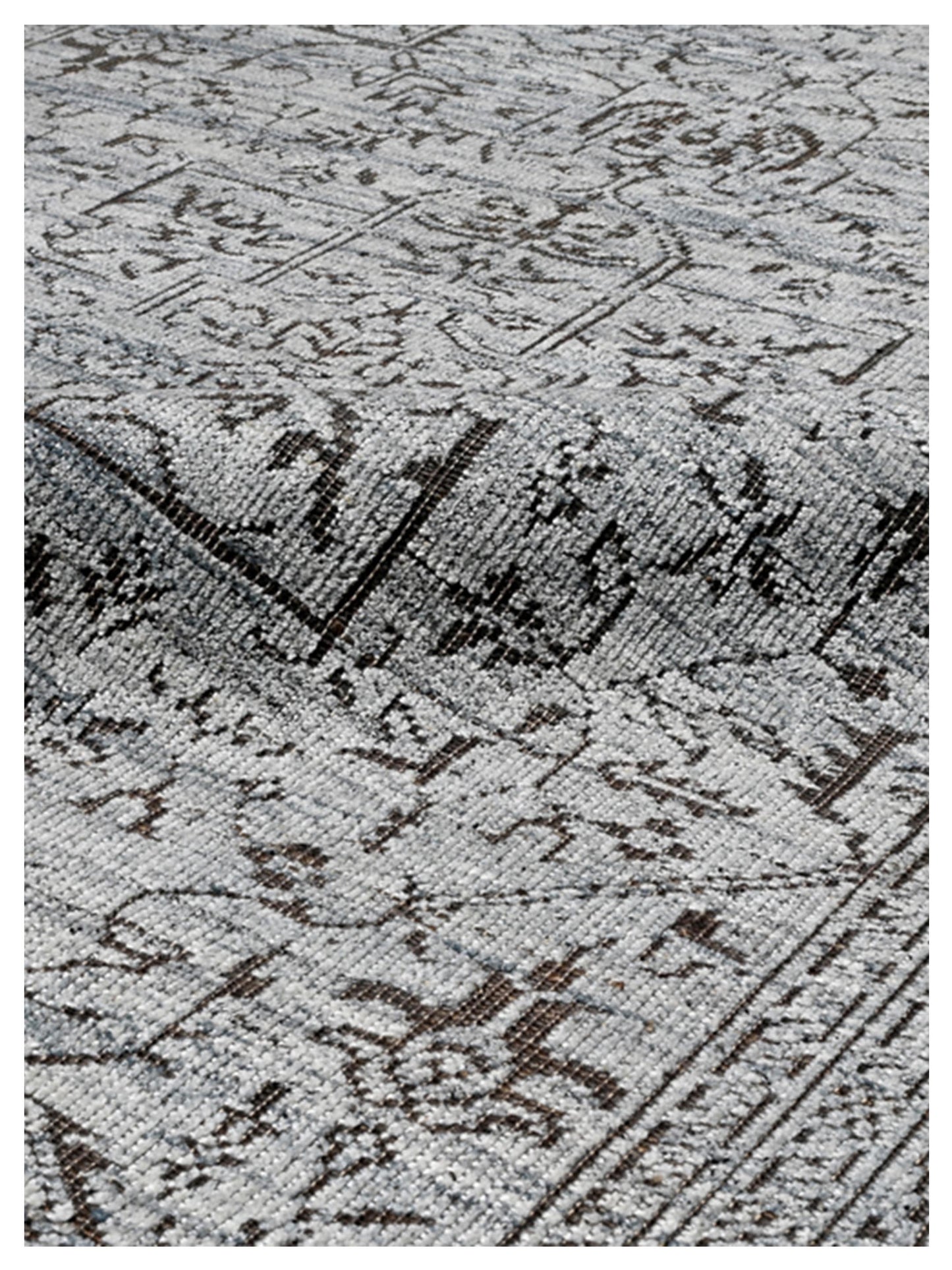 Artisan Serenade  Grey Charcoal Transitional Knotted Rug