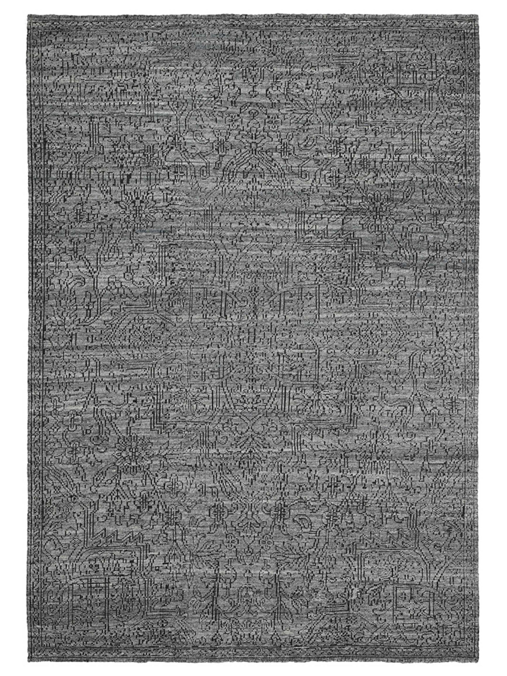 Artisan Serenade Grey Black Transitional Knotted Rug - Rugs - Artisan - Atlanta Designer Rugs