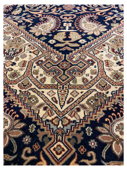 Artisan Michelle Navy Rust Traditional Knotted Rug - Rugs - Artisan - Atlanta Designer Rugs