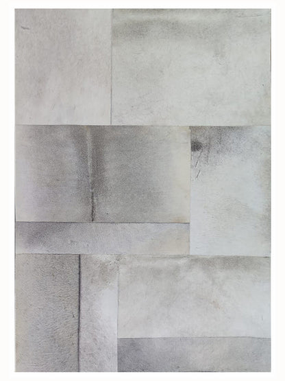 Artisan Olivia Squares Grey Transitional Crafted Rug