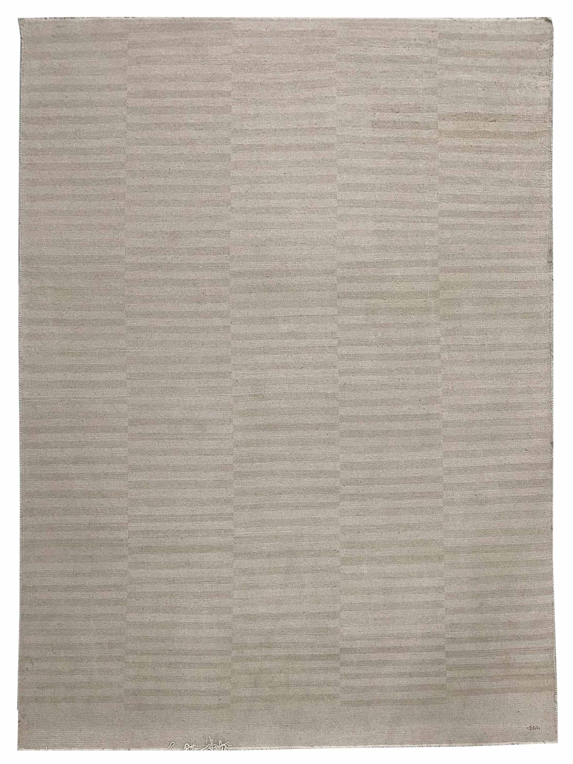 Artisan Blossom-2 Stripe Beige Traditional Knotted Rug
