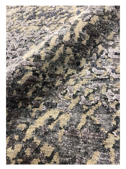 Artisan Dakota Charcoal Transitional Knotted Rug - Rugs - Artisan - Atlanta Designer Rugs