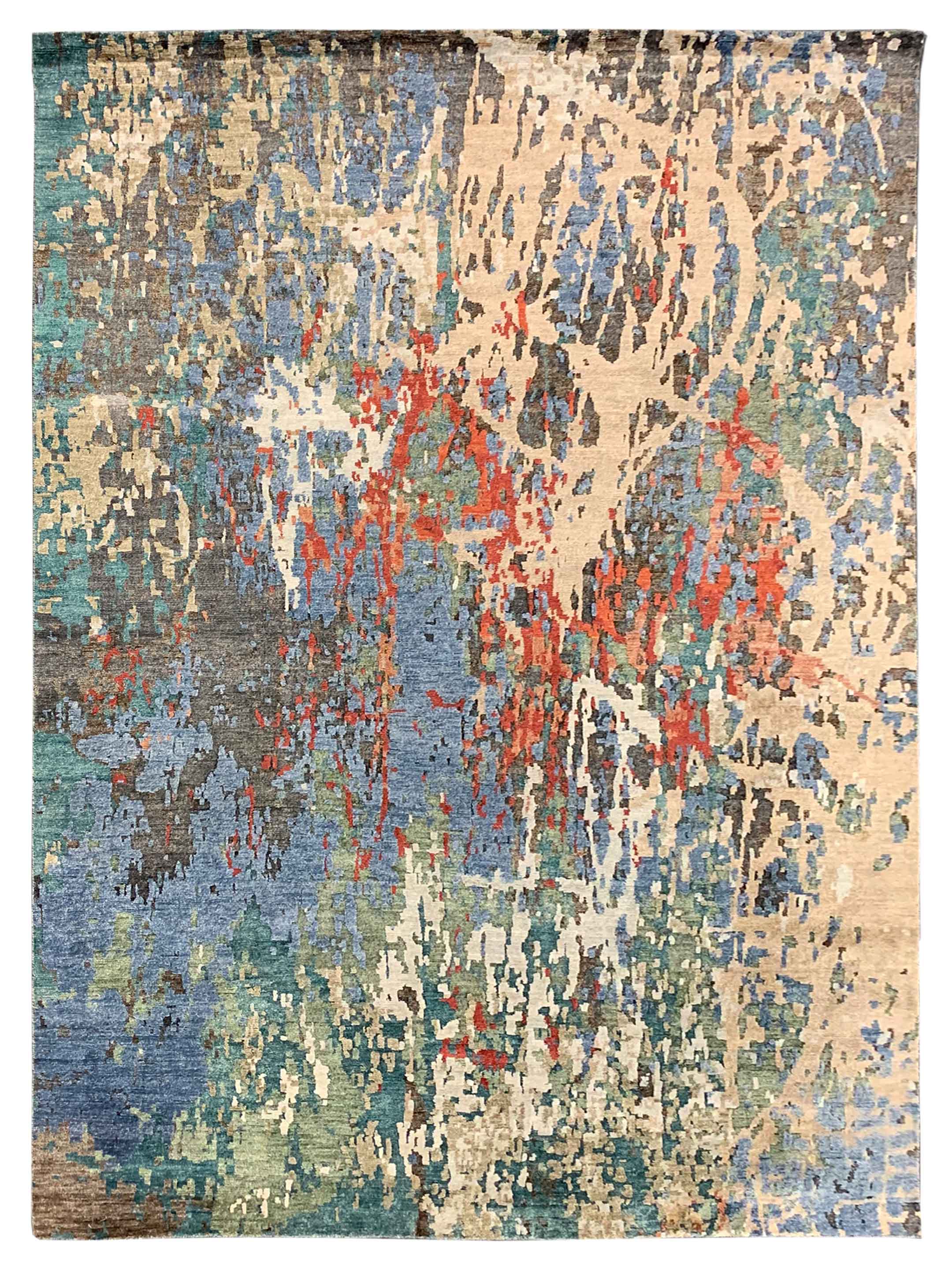 Toni Rug Artisan Toni Green Contemporary Handmade Rug – Atlanta Designer Rugs