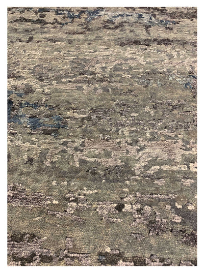 Artisan Mary Blue Contemporary Knotted Rug - Rugs - Artisan - Atlanta Designer Rugs