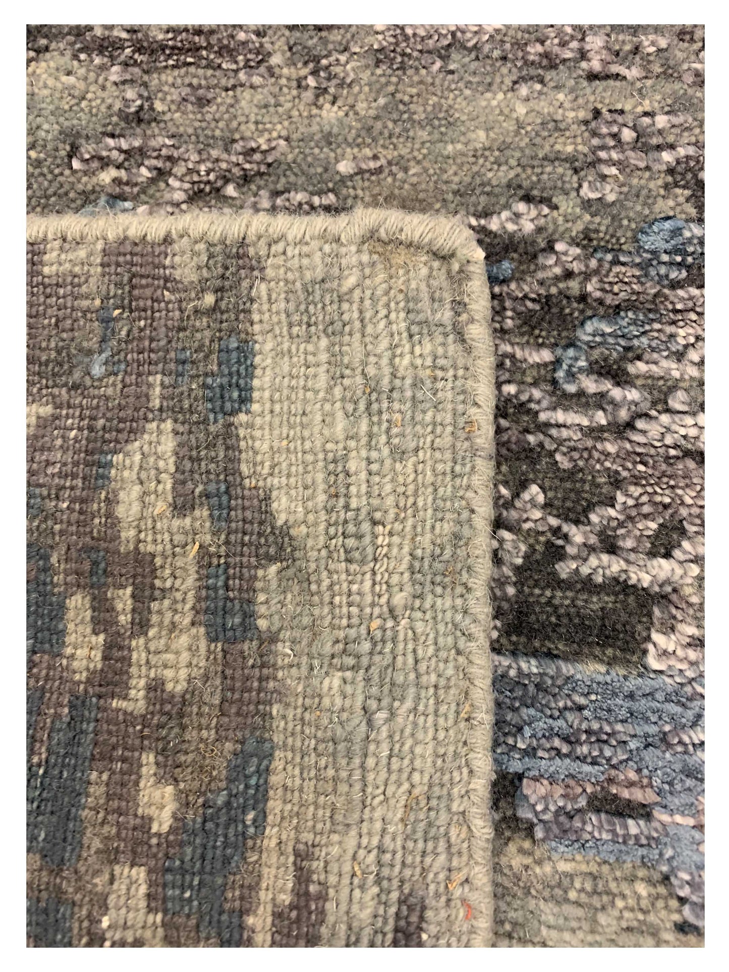Artisan Mary  Blue  Contemporary Knotted Rug