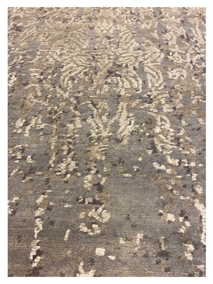 Artisan Toni Grey Silver Transitional Knotted Rug - Rugs - Artisan - Atlanta Designer Rugs