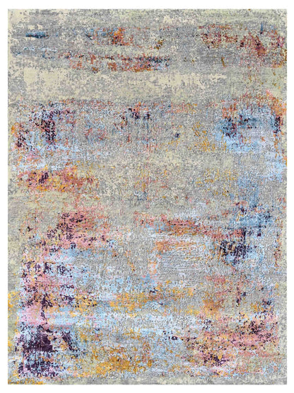 Artisan Toni TI-671 White Contemporary Knotted Rug