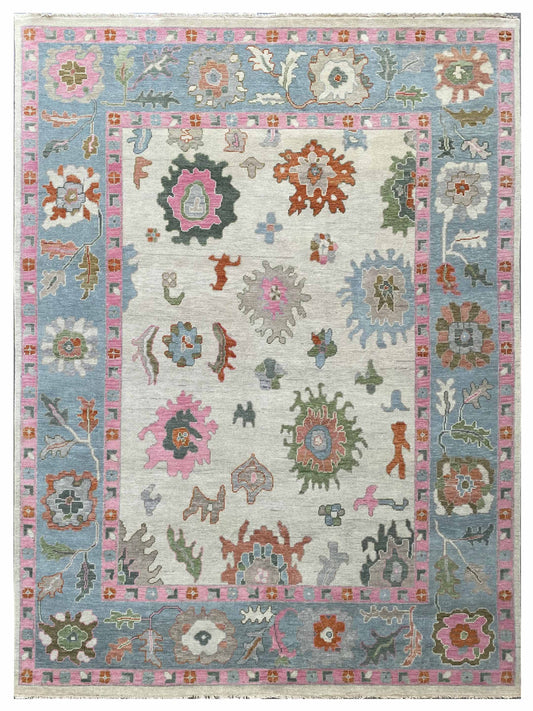 Super Blossom FB-535 Beige Traditional Knotted Rug