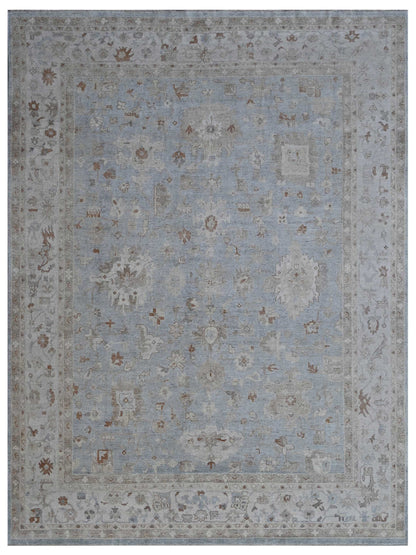 Artisan Julie ZE-680 Lt.Blue Traditional Knotted Rug